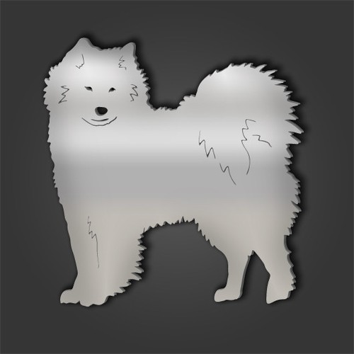 Samoyed style silver - 1,