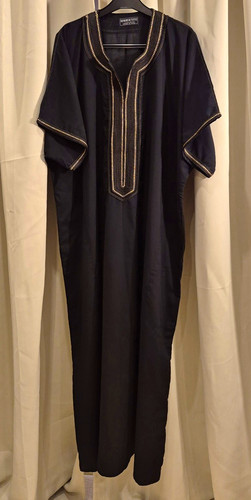 Vintage moroccan kaftan black - moroccan,