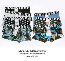5/7 Pack Bonds Everyday Cotton Trunks Underwear Size S-2XL