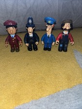 2006 Postman Pat, PC Arthur Selby, Ajay Bains, Ted Glen 4” Moveable Figures