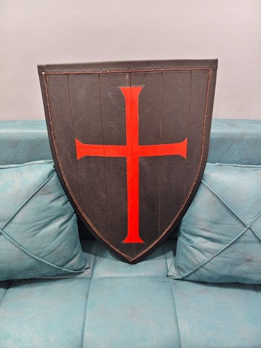 Handcrafted wooden shield - 24",