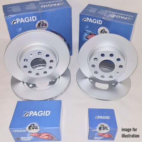 Pagid front rear brake - discs, &