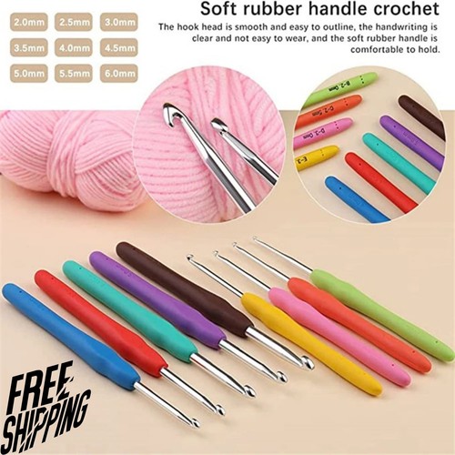 9pcs crochet hooks set - 9pcs, soft