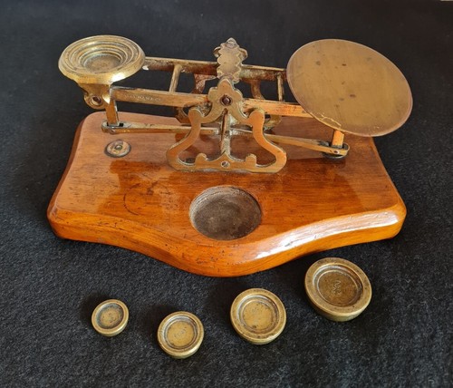 Antique postal scales - antique,