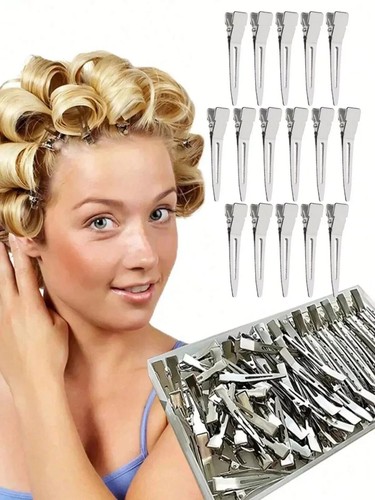 20pcs silver alligator - 1.77",