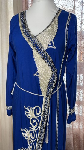 Blue moroccan kaftan - moroccan,