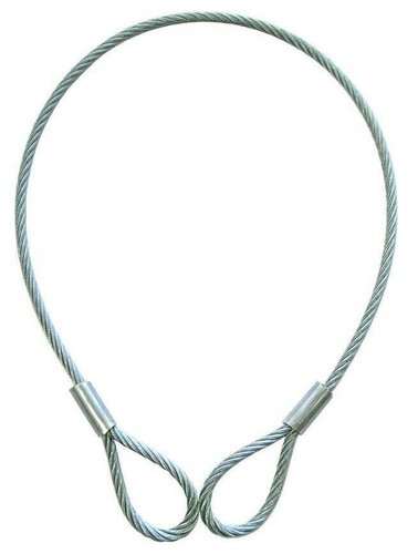 Galvanised steel wire strop - steel, /