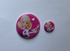 One NEW Sindy Doll 5.8 cm Fridge Magnet & One 2.5 cm Button Badge