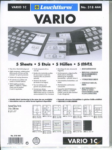 Vario stock sheets - vario, 1c