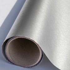 1.5mX67.5cm METALLIC SILVER SELF ADHESIVE STICKY BACK PLASTIC VINYL DCFIX FABLON