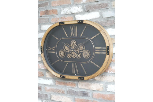 Large 68cm wooden black gold - 68cm,