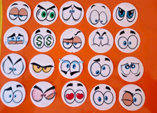 20 Cartoon Eyes Stand Up