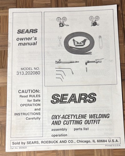 Sears owners manual oxy - manual,