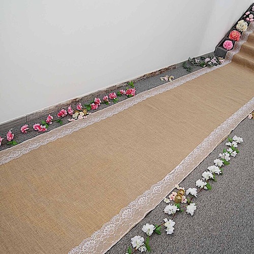Burlap aisle runner - 30,
