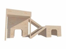 Rabbits two houses 2 tier