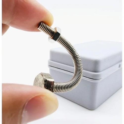 Strong man bending screw - man,