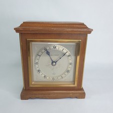 Mappin & Webb Elliot Mantal Clock Teak Case Mid Century For Restoration Working