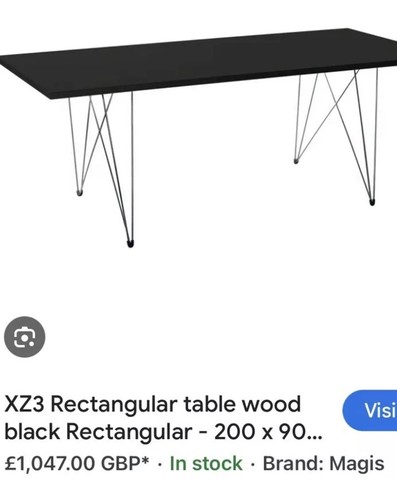 Obo dining table black - obo.,