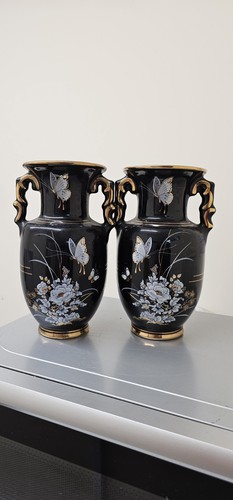 Pair vintage greek pottery 24k - pottery,
