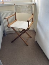 Hardwood Director Chair. Cream