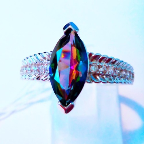 Gorgeous mystic topaz ring - ,