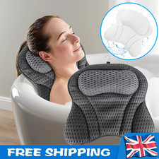 4D Bath Pillow Waterproof Home Spa Non-Slip Comfort Bathtub Headrest Cushion
