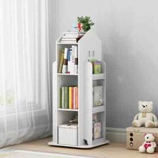 Kids Rotating Bookshelf White