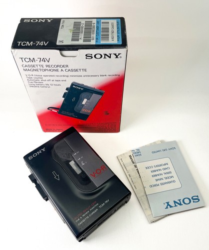 Vintage sony walkman tcm - sony, tcm-74v