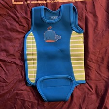 Babies Blue Whale Swimming Wet Suit. 12/24Mths.
