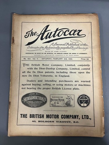 The autocar 1900 early - the,