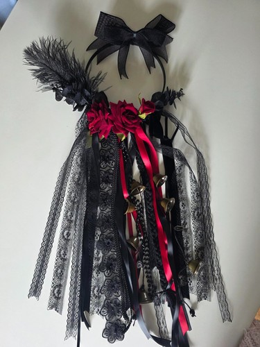 Gothic door bells nestled - door,
