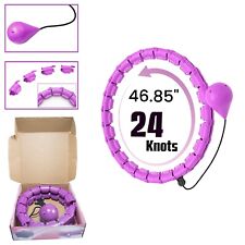 Hula Hoop 24 Knots Fitness Hoop Weighted Thin Waist Smart Adult Hula Weight Loss