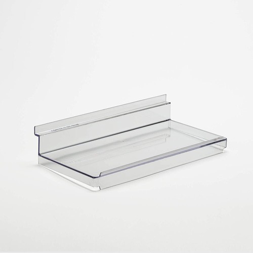 Flat slatwall shelf with lip - flat,