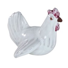 Vintage Ramsing Denmark Pottery Chicken Rooster Hen Figurine