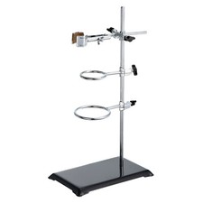 Lab Stand Set 16 Inch Lab Stand Support with 1 Flask Clamp & 2 Retort Rings