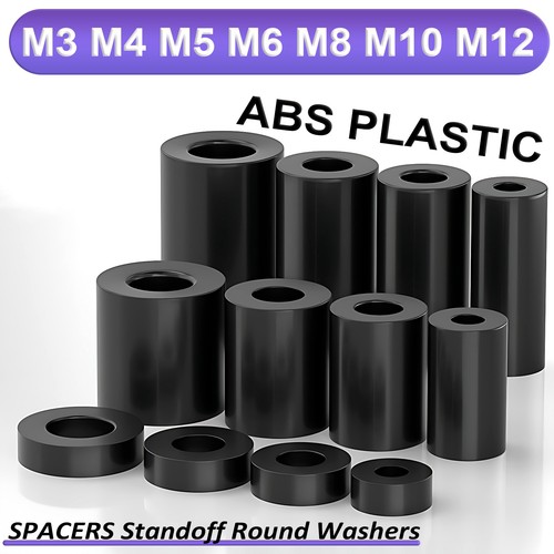 Black nylon abs plastic - black,