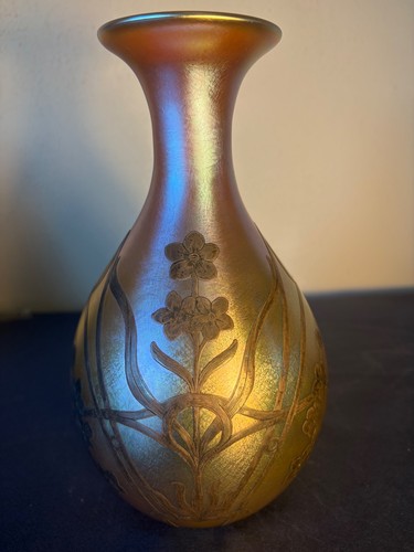 Antique quezal vase - antique,