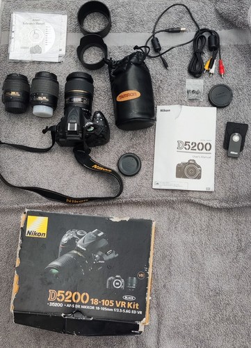 Nikon d5200 dslr black - dslr, 24.1mp