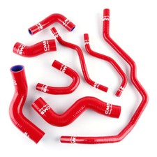 Red Silicone Radiator Coolant Heater Hose Kit for VW Golf GTi MK5 2.0 TFSI Turbo