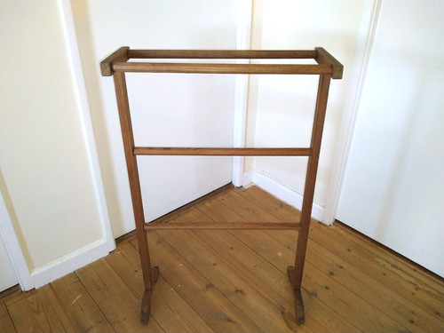 Victorian pine towel rail