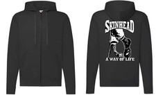 Skinhead Zip Hoody Boots A Way of Life Classic Hooded Sweat Jacket