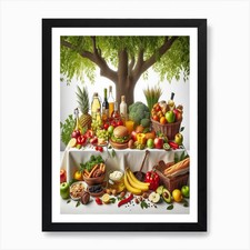 Healthy Food Concept Art Print