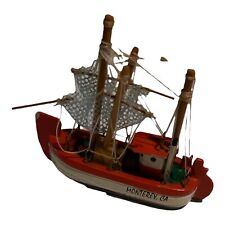 Red Sailing Boat Miniature Yacht Nautical Ornament, Monterey, CA