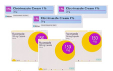 3 x Clotrimazole & 3 x Fluconazole Thrush Treatment Multipack
