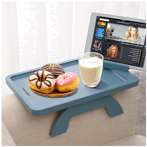 Bamboo couch arm tray with - bamboo,