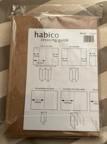 Habico creasing guide card - creasing,