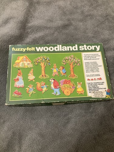 Vintage fuzzy felt woodland - vintage,