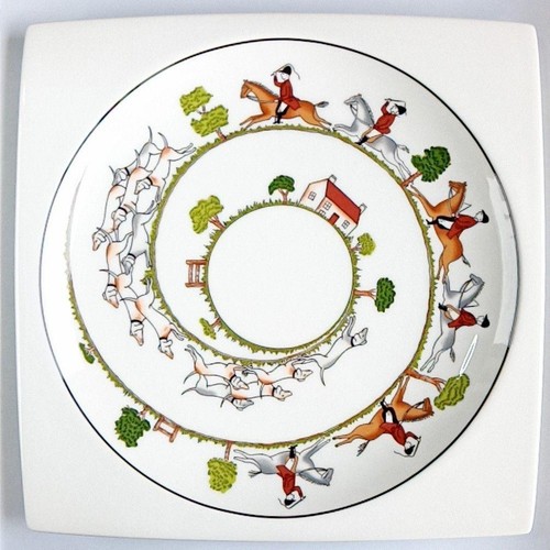 Wedgwood hunting scene - hunting, big