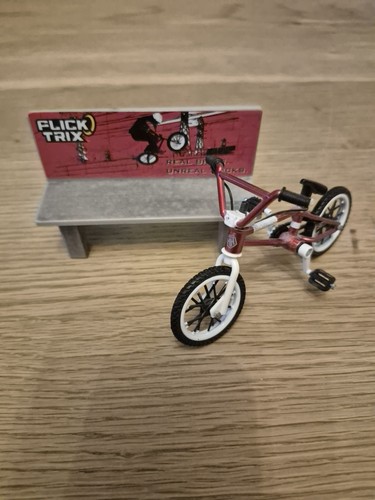 Flick trix red bike - trix, bench