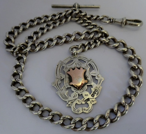 Antique solid silver pocket